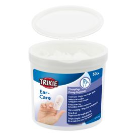 TRIXIE Ear Care, Degetare Umede Antiseptice Pentru Curatarea Urechilor la Caini si Pisici, 50buc