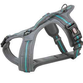 TRIXIE Touring Fusion, Ham Pentru Caini, Reglabil, Gri / Albastru, Marime M-L 61-75cm