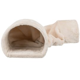 Tunel din Plus Pentru Iepuri, Bej, 80x27x21cm