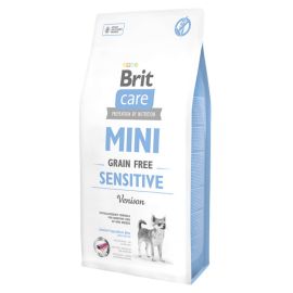 BRIT CARE Mini Grain Free Sensitive Adult, Vanat, Hrana Uscata Hipoalergenica, Fara Cereale, Caine, Sensibilitate Digestiva | Intolerante Alimentare | Alergii, 7kg
