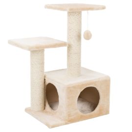 VALENCIA Ansamblu Pentru Pisici, Sisal si Casuta, 44x33cm | Inaltime  71cm