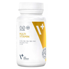 VET EXPERT Multivitamin, Supliment cu Vitamine si Minerale Pentru Caini si Pisici, 30 capsule