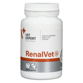 VET EXPERT RenalVet Twist Off, Supliment Pentru Caini si Pisici cu Insuficienta Renala Cronica, 60 capsule