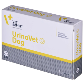 VET EXPERT UrinoVet Dog, Supliment Pentru Suportul Functionarii Normale a Tractului Urinar la Caini, 30 tablete