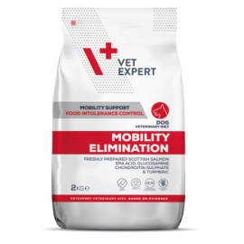 VETEXPERT 4T VETERINARY DIET Mobility Elimination, Hrana Uscata Caine cu Intoleranta Alimentara si Afectiuni Articulare | Reumatism, 2kg