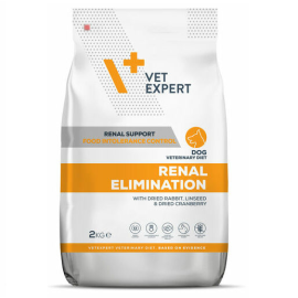 VETEXPERT 4T VETERINARY DIET Renal Elimination, Hrana Uscata Caine cu Intoleranta Alimentara si Insuficienta Renala Cronica, 8kg