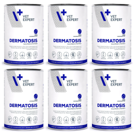 VETEXPERT VETERINARY DIETS Dermatosis, Conserva Hrana Umeda Caine cu Afectiuni Dermatologice| Atopii | Cadere Excesiva Par,, 400g