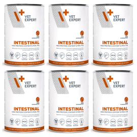 VETEXPERT VETERINARY DIETS Intestinal, Set Conserve Hrana Umeda Caini cu Afectiuni Gastrointestinale, 6x400g