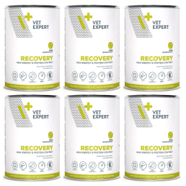 VETEXPERT VETERINARY DIETS Recovery, Set Conserve Hrana Umeda Caini in Convalescenta sau Recuperare 6x400g