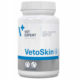 VETEXPERT VETOSKIN Twist Off Supliment Nutritiv Pentru Blana si Piele, Caini si Pisici, 60capsule