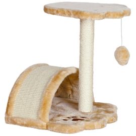 VITORIA Spatiu de Joaca Pentru Pisici, Sisal si Plus Bej, 36x36cm | Inaltime 43cm
