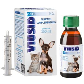 VIUSID Pets Detox, Supliment cu Efect Detoxifiant, Antioxidant si Imunomodulator Pentru Caini si Pisici, 30ml