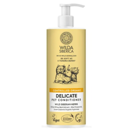 WILDA SIBERICA Balsam Delicat Vegan. cu Salcie Albă și Mușețel, Pentru Câini și Pisici cu Piele Sensibilă, 400ml