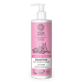 WILDA SIBERICA Balsam Sensitive Vegan, cu Gălbenele și Mesteacăn, Pentru Pisici cu Piele Delicată, 400ml