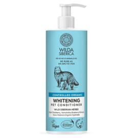WILDA SIBERICA Balsam Vegan cu Mure Galbene și Lichen Arctic, Pentru Câini și Pisici cu Blană Albă, 400ml