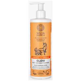 WILDA SIBERICA Glow Balsam Vegan, cu Fructele Vulpii și Cătină, pentru Strălucirea Blănii la Câini și Pisici, 400ml