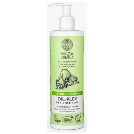 WILDA SIBERICA Oil Plex, Șampon Vegan cu Complex de Uleiuri pentru Câini și Pisici cu Blană Ternă, Fragilă, Fără Strălucire , 400ml