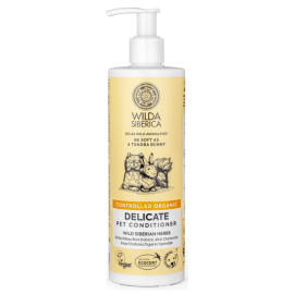 WILDA SIBERICA Șampon Vegan Delicat, cu Mușețel și Salcie Albă, pentru Câini și Pisici cu Piele Sensibilă, 400ml