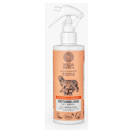 WILDA SIBERICA Spray Vegan Balsam Leave-In, Cu Ginseng și Ulei de Cedru, pentru Descalcirea Blanii Câinilor și Pisicilor,  250ml