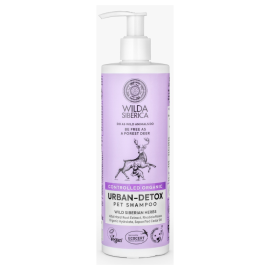 WILDA SIBERICA Urban Detox Șampon Vegan Detoxifiant pentru Câini și Pisici, Curățarea și Revitalizarea Blanii, 400ml