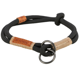Zgarda Semistrangulanta Pentru Caini Be NORDIC, Cordelina Neagra, Marime S-M, 40cm