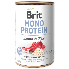 BRIT MONO PROTEIN Miel si Orez, Conserva Hrana Umeda Monoproteica Caine, Digestie Sensibila | Alergii,  (pateu) 400g